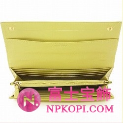 ミュウミュウ MIU MIU エナメル リボン 長財布 サイフ 財布 さいふ イエロー 5M1109-VER-FIOCCOASA